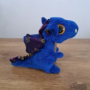 TY Baby Beanie Boo Saffire the Dragon 6 inch Plush Stuffed Animal Blue 2018